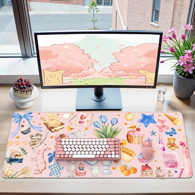 iCasso Desk Cover Mat, Extra Large Mouse Pad, Desk Pad Mat, Office Matt by iCasso