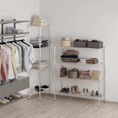 18" Deep x 48" Wide x 54" Height Wire Shelving Kit | 4-Tier | NSF Commercial - Image 7