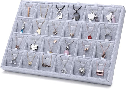 24 Grids Stackable Jewelry Tray Organizer by Mornajina