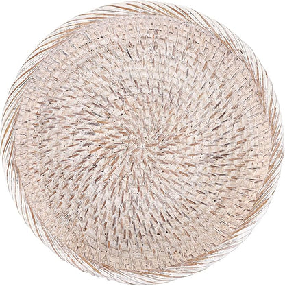 Hipiwe Small Key Basket Bowl for Entryway 7.6" Round Woven Wicker Basket Fruit - Image 7