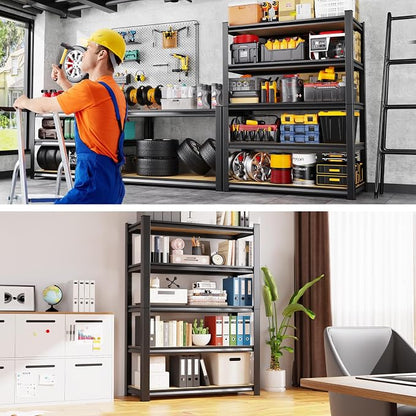 71.2''H Storage Shelves, 2500lbs Garage Shelving, Adjustable Heavy Duty - Image 8