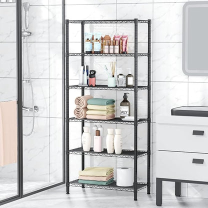 6 Tier Adjustable Storage Shelves, Heavy Duty Metal Utility Shelf 900LBS - Image 7