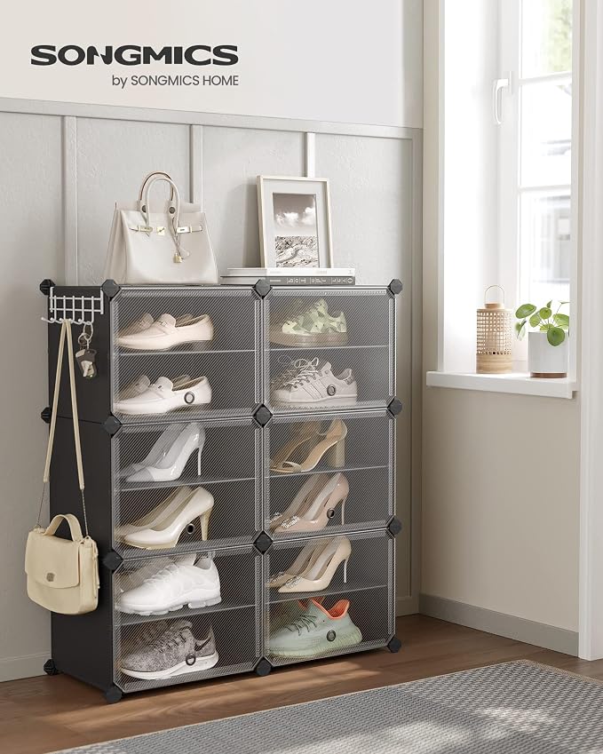 SONGMICS Shoe Rack Organizer, 6-Tier Shoe Storage Cabinet - Image 2