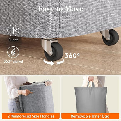 Lifewit 105L Plastic Laundry Basket - Image 2