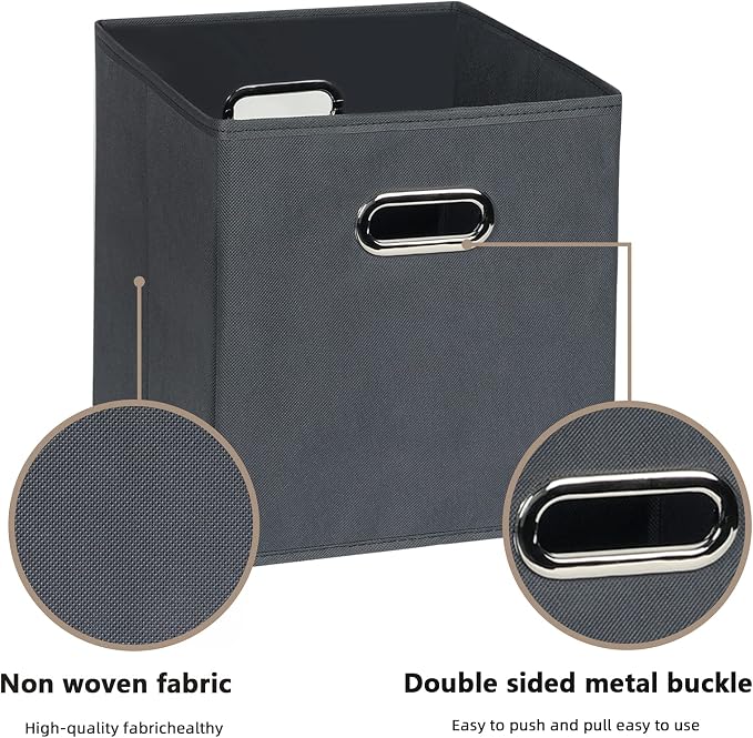 Fabric Cloth Storage Bins, Fabric Cube Organizer - Image 3