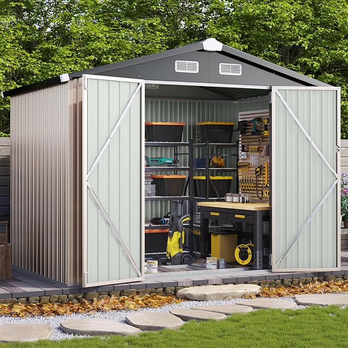 Aoxun 8'x6' Outdoor Storage Shed by Aoxun