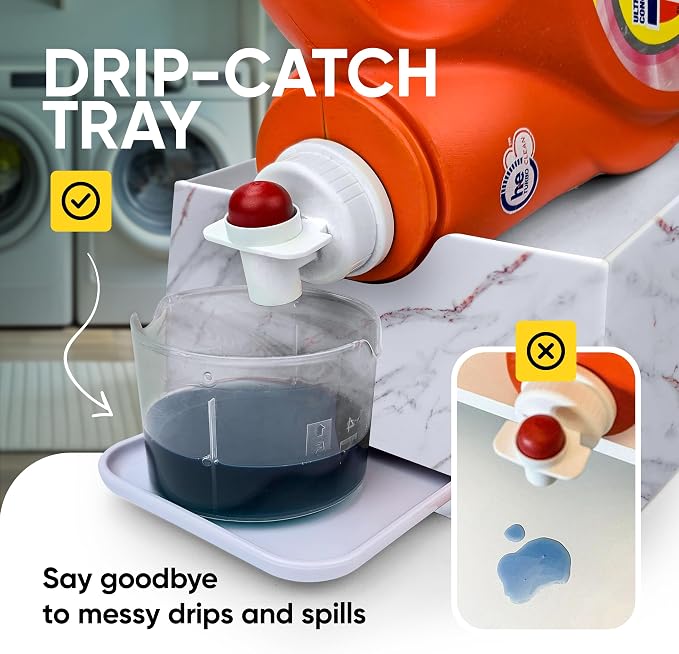 Skywin TidyFriend No-Spill Liquid Laundry Detergent Dispenser Holder, Laundry - Image 4