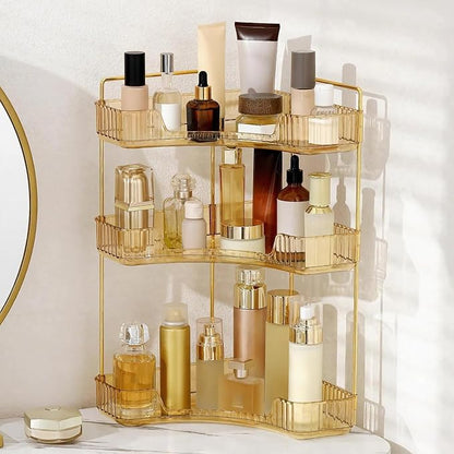 Corner Bathroom Countertop Organizer, Vanity Organizer Trays by INVSSENEORGANIZERS