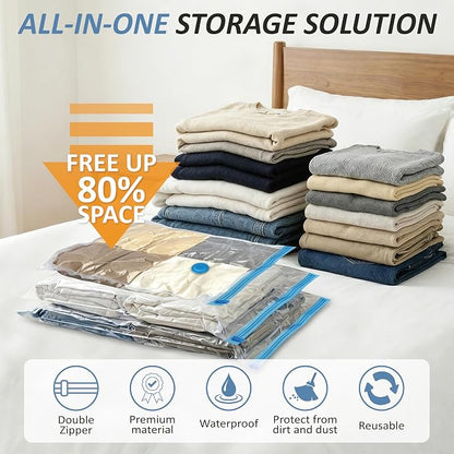 Cozy Essential Vacuum Storage Bags, 80% Compression Vacuum Seal Space Saver - Image 2