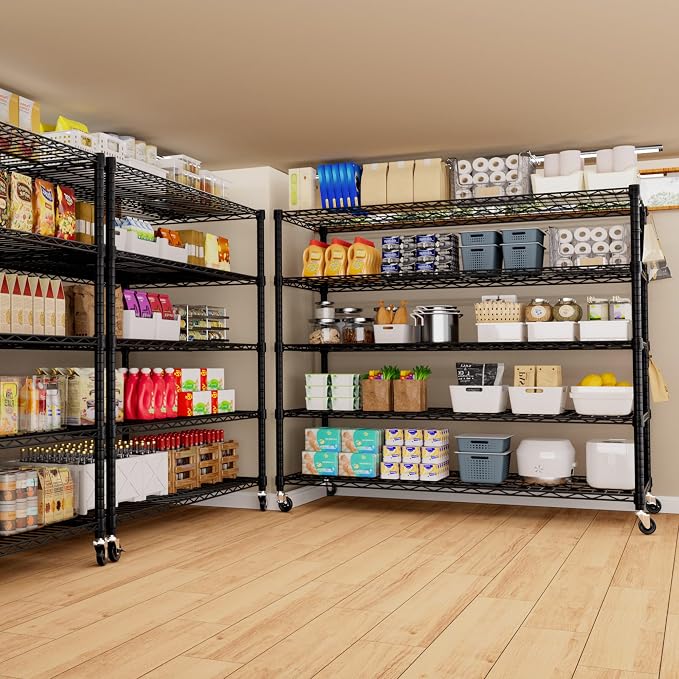 PrimeZone 5 Tier 80.7" Hx55.5 Wx24 D Wire Shelving - Image 9