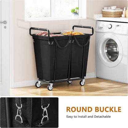 Large Laundry Hamper with Wheels, 2 - Image 5