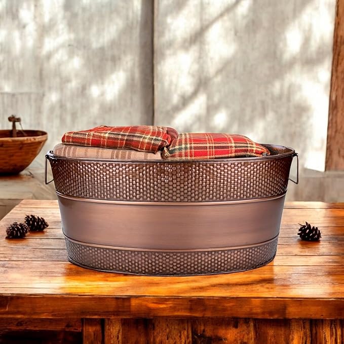 BREKX Copper Galvanized Firewood Storage Bin - Image 7