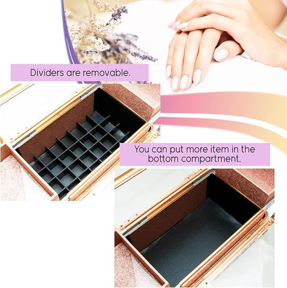 Ver Beauty Armored Acrylic Cosmetic Case Organizer Train Makeup Case - Image 5