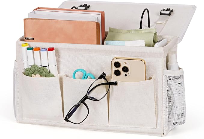 Bedside Caddy Storage Organizer by Loghot