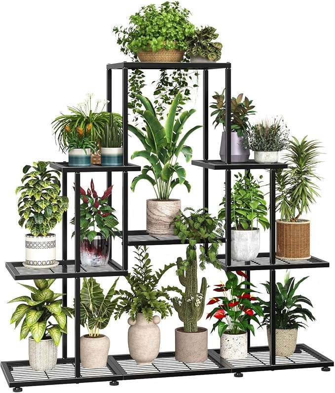 Ekisemio 5 Tier Metal Plant Stand by Ekisemio