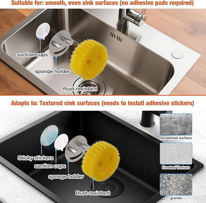 Smiley face sponge holder, kitchen Sink Caddy Organizer - Image 5