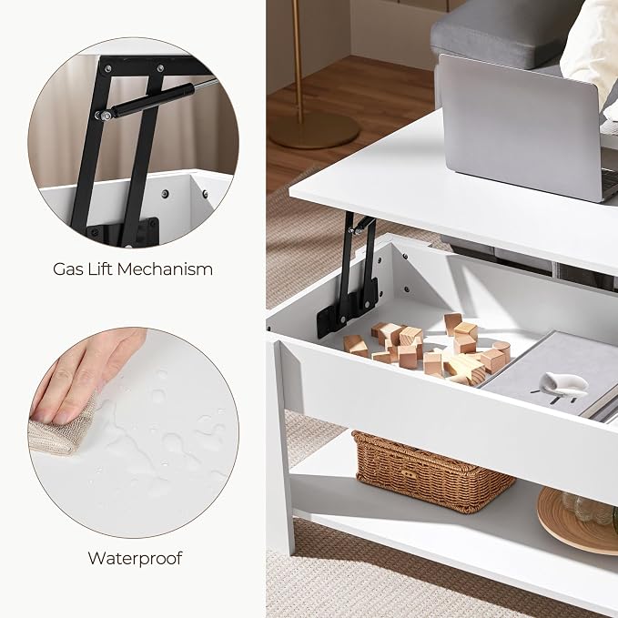 Yaheetech Lift Top Coffee Table - Image 8