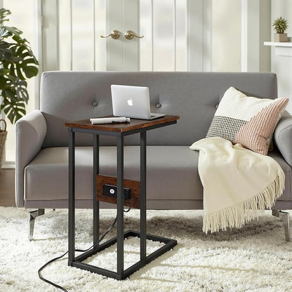 VECELO C Shaped End Side Table - Image 2