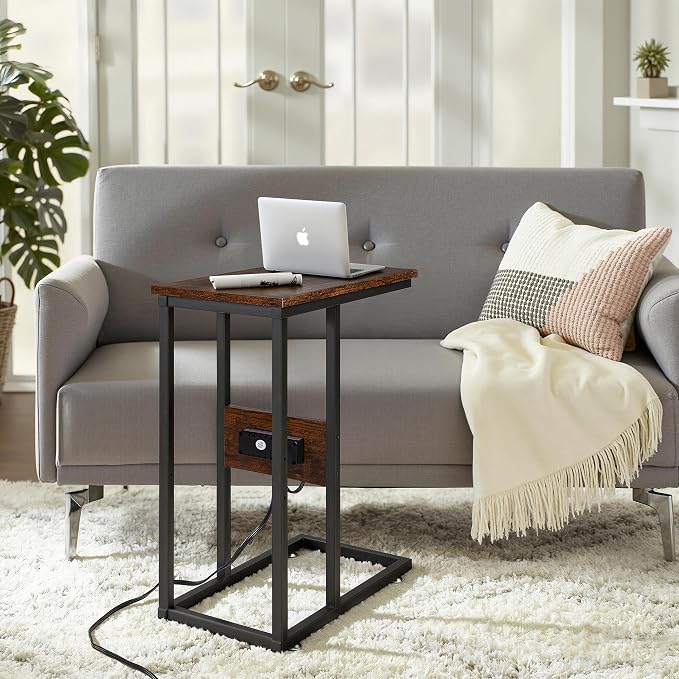 VECELO C Shaped End Side Table - Image 6