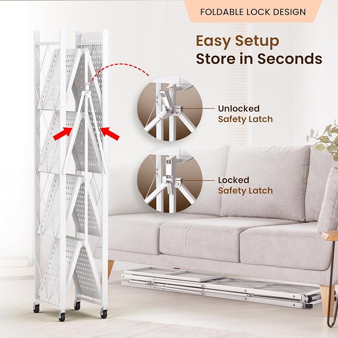 Our Modern Space 5-Tier Foldable Storage Shelf - Image 4