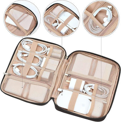 NISHEL Travel Cord Organizer Case, Tech Electronic Bag, Essentials - Image 3