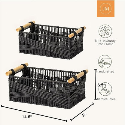 LA JOLIE MUSE Wicker Storage Baskets - Image 7