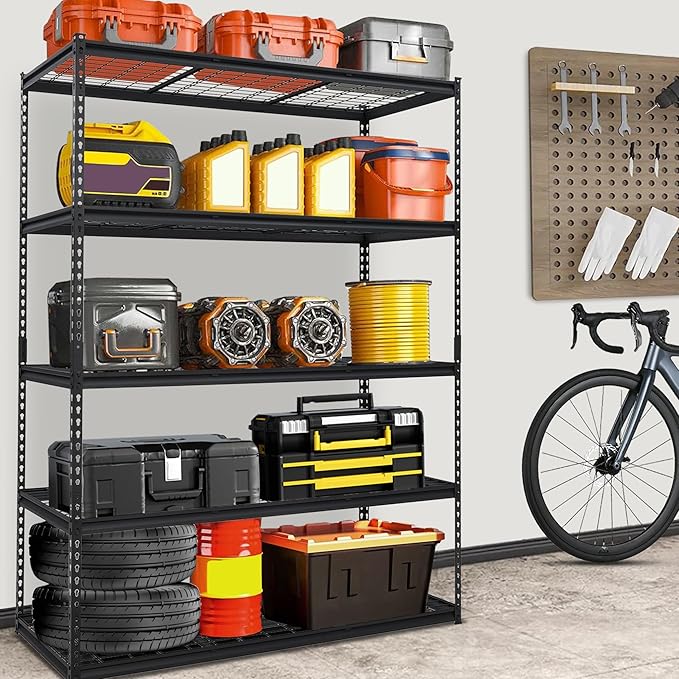 GarveeTech Heavy Duty Garage Shelving Unit, 60 in L x 24 in W x 78 in H - Image 2