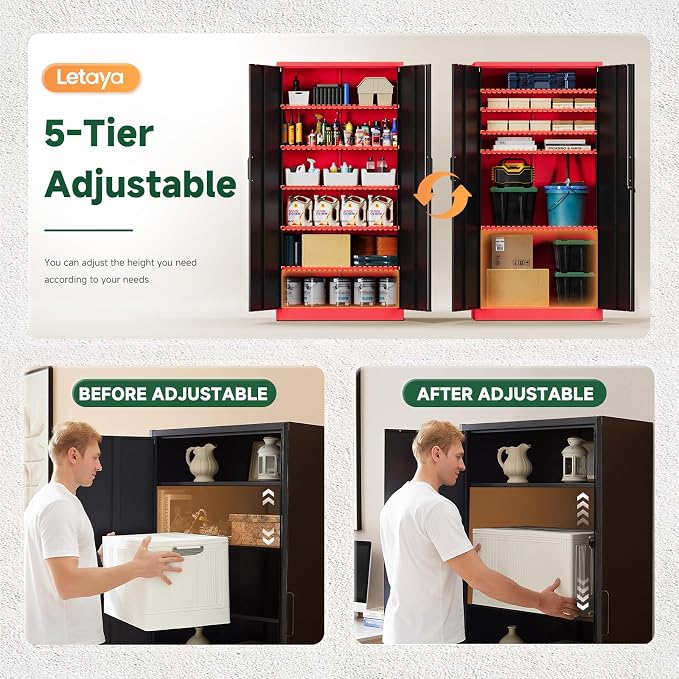 Letaya Metal Garage Storage Cabinets - Image 4