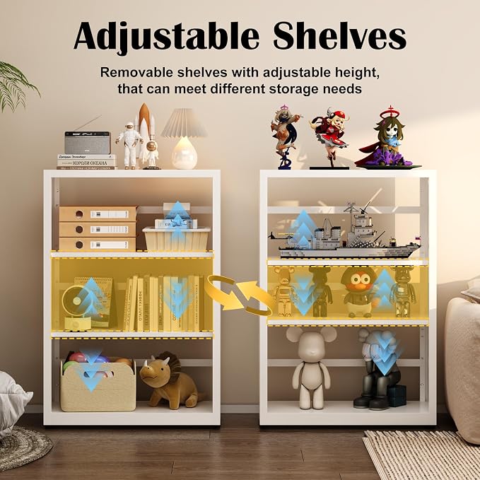 3 Tier Bookcase, Industrial Bookshelf, Home Office Bookcase Shelf Storage - Image 5