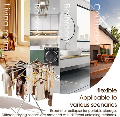 Tripod Clothes Drying Rack, Drying Rack Clothing Foldable, Standing Dry Racks - Image 6