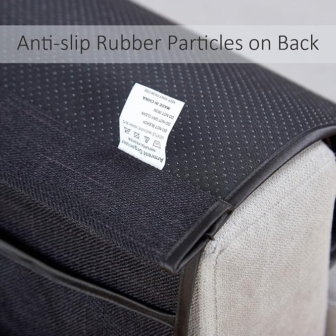 FLYILY Sofa Armrest Organizer Non-Slip Arm Chair Hanging Caddy Remote Control - Image 4