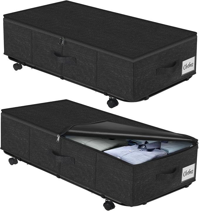 Large Sturdy Under Bed Storage by KUKIKAN