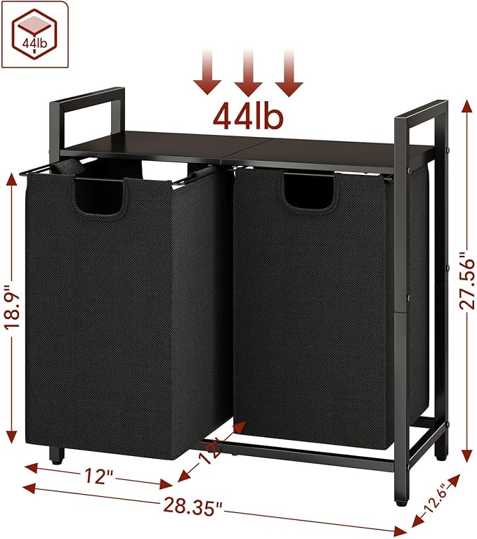 Kitstorack Laundry Basket Organizer, Laundry Hamper - Image 2