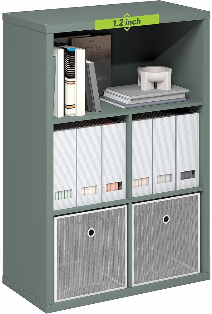5-Cube Bookcase, Cube Storage Organizer Bookshelf, Book Shelf - Image 5