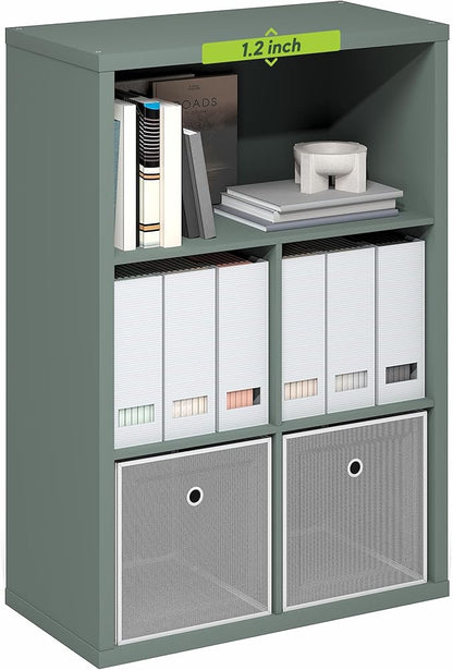 5-Cube Bookcase, Cube Storage Organizer Bookshelf, Book Shelf - Image 5