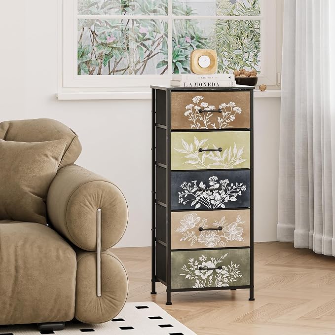 Tohomeor Vintage Dresser Vertical Nightstand - Image 6