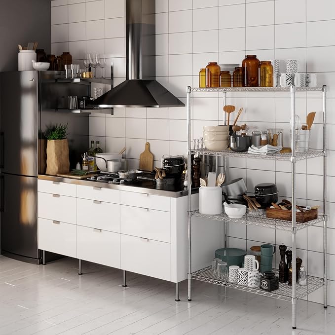 21" Deep x 36" Wide x 64" Height Wire Shelving Kit | 4-Tier | NSF Commercial - Image 6