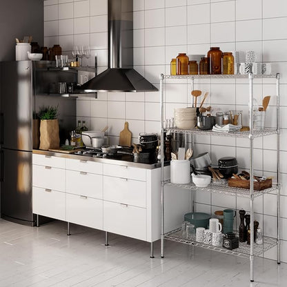 21" Deep x 36" Wide x 64" Height Wire Shelving Kit | 4-Tier | NSF Commercial - Image 6