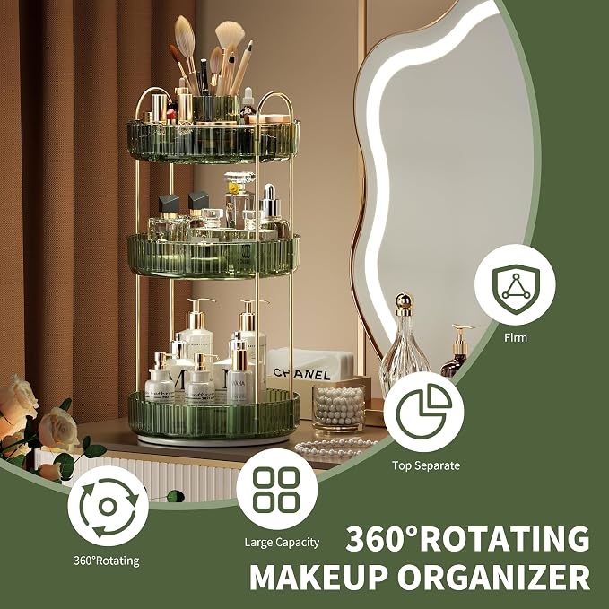 YCIA&DONE Rotating Makeup Organizer - Image 4