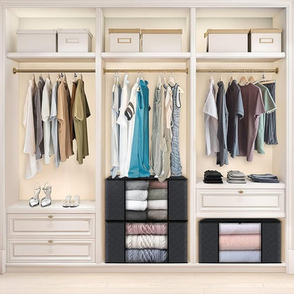 Fab totes Storage Bags, Clothes Blanket Storage Bins Foldable Closet Organizers - Image 6