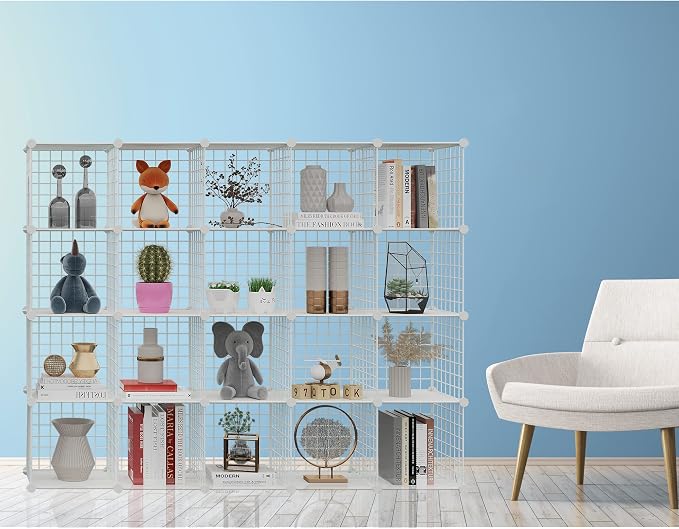HUBSON Wire Cube Storage Organizer, Book/Toy/Craft/Potted Plants and petCloset - Image 2