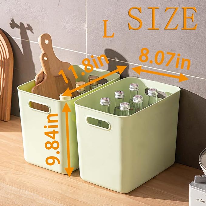 5 pack large plastic White storage bins Baskets, Toy Box Chest - Image 6
