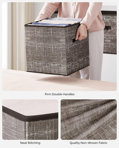 SONGMICS Storage Cubes, 13-Inch Non-Woven Fabric Bins - Image 5