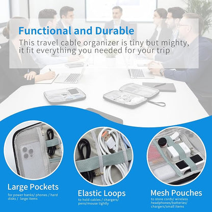 3 Pack Electronics Travel Organizer Case - Image 6