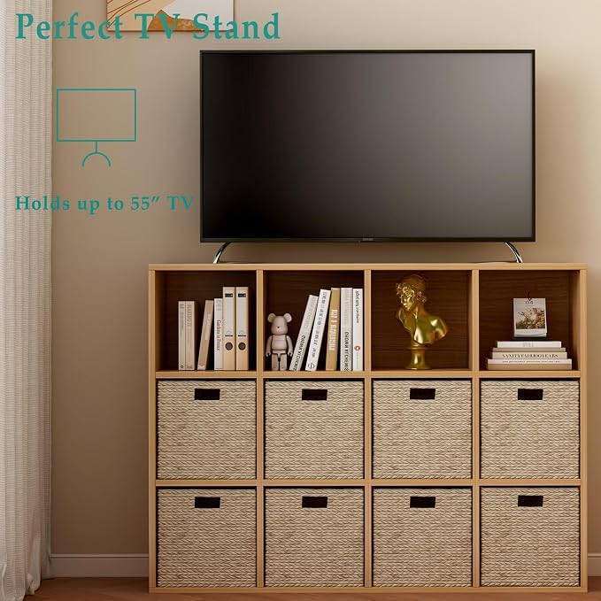 12-Cube Storage Shelf Bookcase - Image 7