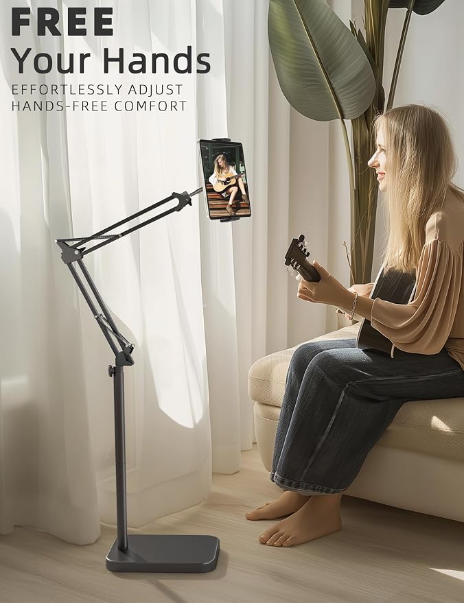 Tablet Floor Stand with 11lb Stable Base - Image 3