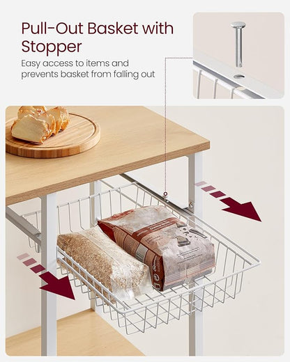 VASAGLE Baker's Rack, Microwave Stand, Kitchen Storage Rack - Image 6