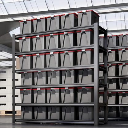 84"H Garage Shelving Heavy Duty Storage Shelves 6000 LBS Adjustable Metal - Image 2