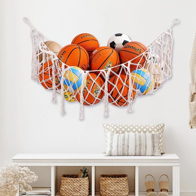 Sports Ball Storage Net, Hanging Basket Organizer Net - Image 5