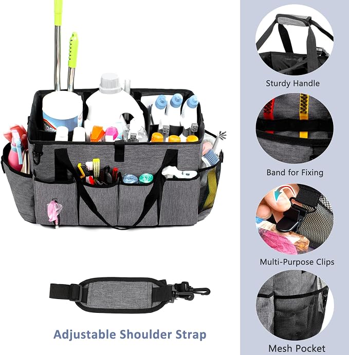 XL Professional Cleaning Caddy for Cleaning Suppliers, Cleaning Organizer - Image 4